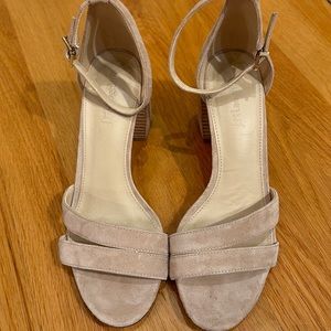 J. McLaughlin heels, size 7 1/2. Color sand. Block heel, comfortable heels.